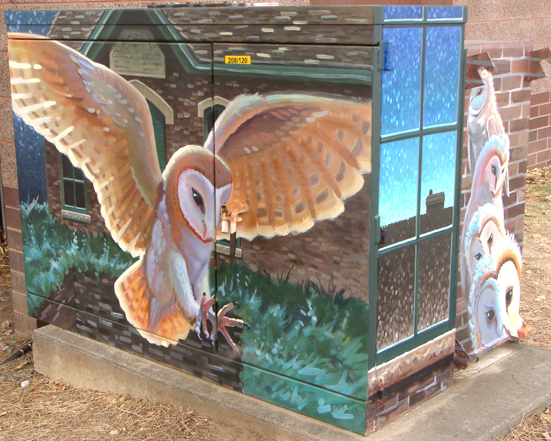 barn owl mural southeast corner