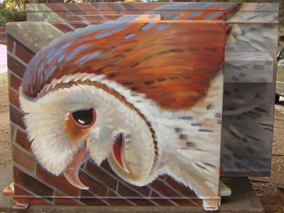 barn owl mural north side