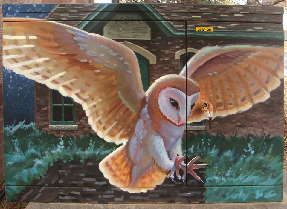 barn owl mural south side