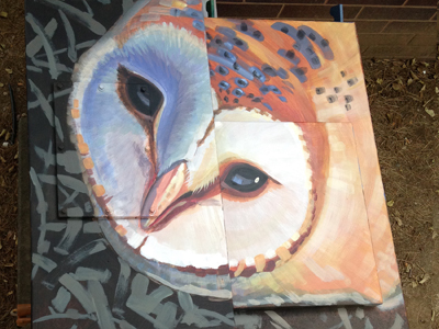 barn owl mural top