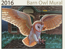 barn owl mural